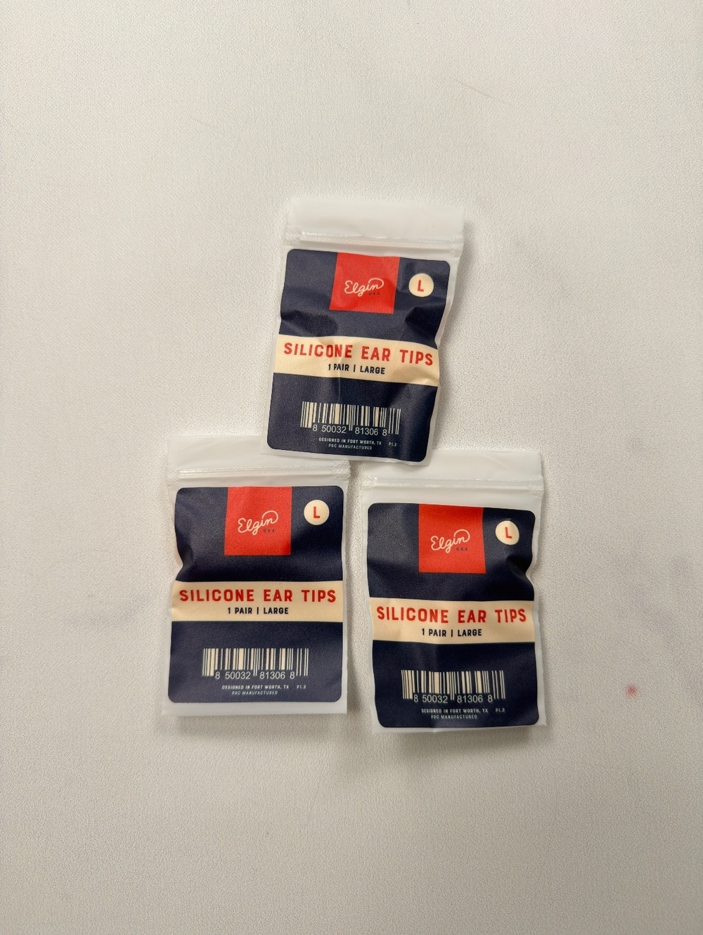 Elgin Discord Limited Orange Silicone Ear Tips Large Lot of 3